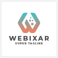 Web and Digital Letter W Logo