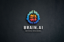 Artificial Intelligence Brain Logo Screenshot 1