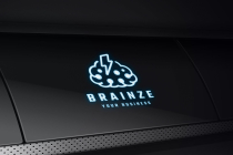 Abstract Brain and Lightning Logo Screenshot 2