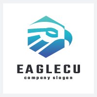 Geometric Eagle Head Logo