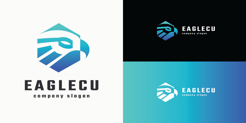 Geometric Eagle Head Logo