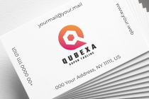 Geometric Cube and Letter Q Logo Screenshot 2
