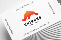 Abstract Geometric Rhinoceros Logo Screenshot 2