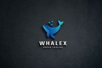 Abstract Digital Whale Logo Screenshot 1