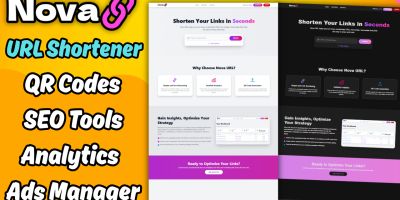 NovaURL – PHP URL Shortener with QR Code