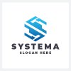 Geometric Tech Letter S Logo