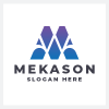 Modern Geometric M Logo
