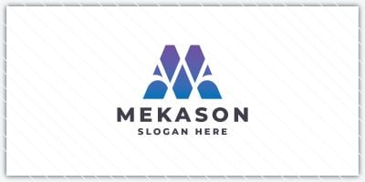 Modern Geometric M Logo
