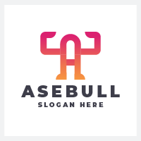 Bull and Letter A Logo