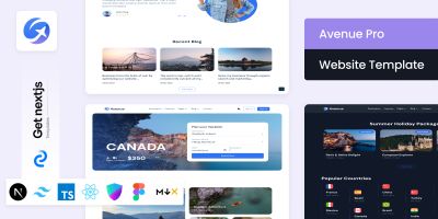Avenue Pro NextJs Travel Website Template