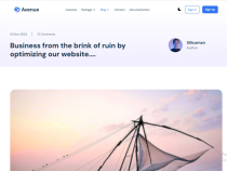Avenue Pro NextJs Travel Website Template Screenshot 3
