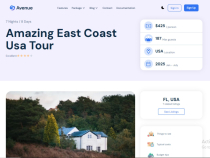 Avenue Pro NextJs Travel Website Template Screenshot 7