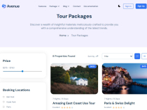 Avenue Pro NextJs Travel Website Template Screenshot 8