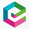 Letter E Hexagon Logo Design Vector v36