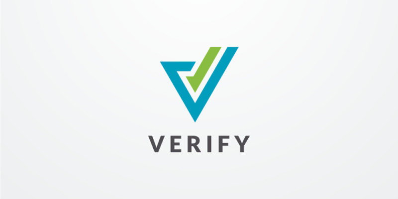 Verify Letter V Logo Design Vector