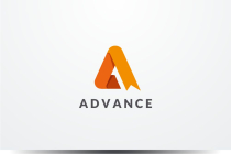 Advance Letter A Logo Design Vector v03 Screenshot 1