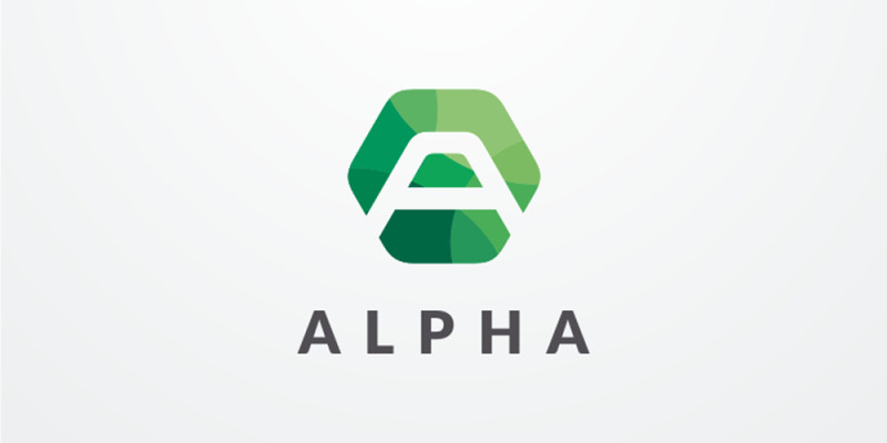 Letter A Hexagon Logo Design Vector v25