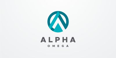 Alpha Omega Letter AO OA Logo Design Vector