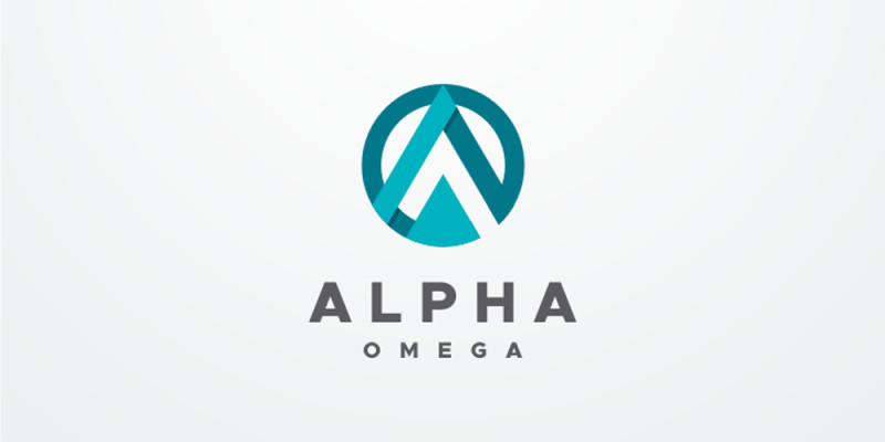 Alpha Omega Letter AO OA Logo Design Vector