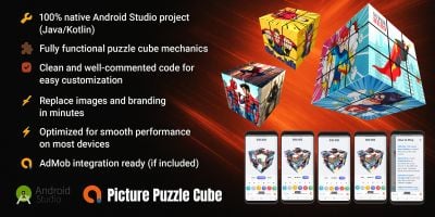 Picture Puzzle Cube Game – Android Source Code