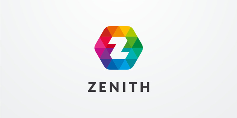 Letter Z Hexagon Colorful Logo Design Vector v.06