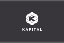 Letter K Hexagon Pixel Logo Design Vector v.06 Screenshot 2