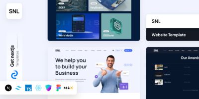 SNL Pro NextJs Tailwind Website Template