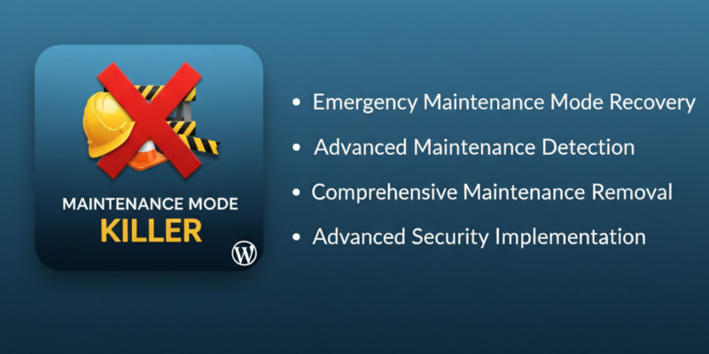 WP Maintenance Mode Killer