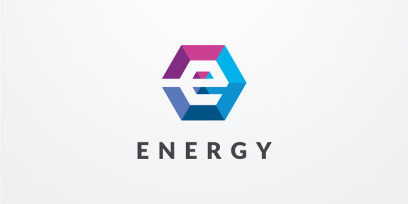 Letter E Hexagon Geomeric Logo Design Vector v38