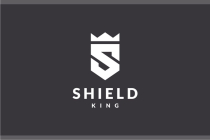 Shield King Letter S Crown Logo Design Vector Screenshot 2