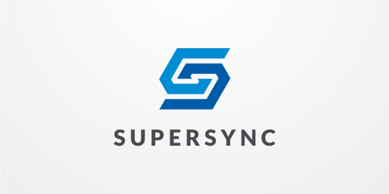 Super Sync Letter S Logo Design Vector v.05