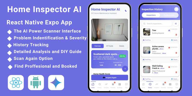 AI Home Inspector React Native Expo App