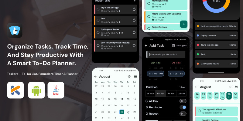 Taskora – To-Do List Android App Source Code