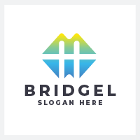 Abstract Modern Bridge Logo