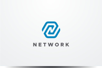 Network Letter N Hexagon Logo Design Vector Screenshot 1