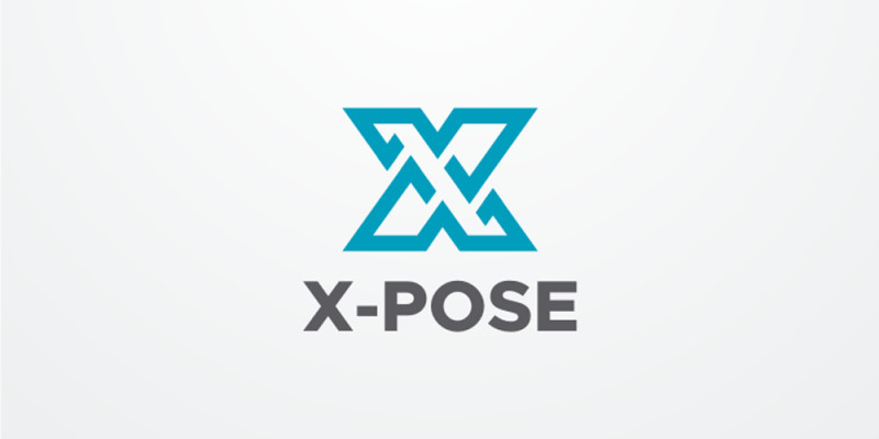 Xpose Letter X Logo Design Vector v02