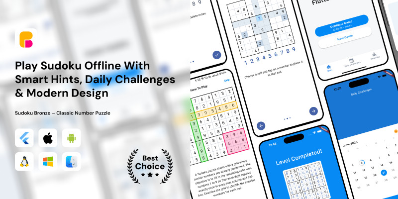 Sudoku Bronze – Flutter Application
