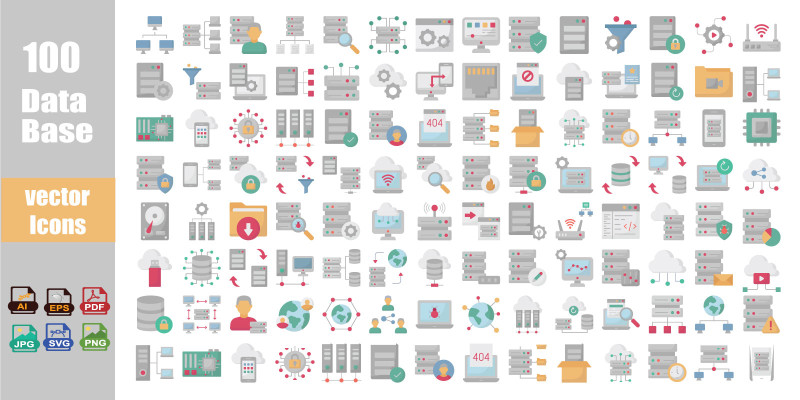 ​​Database Vector Icon Pack