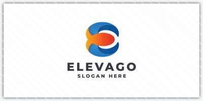 Abstract E Letter Logo