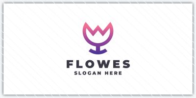 Abstract Nature Flower Logo