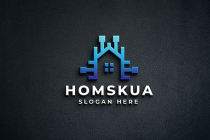 Digital Smart House Tech Logo Screenshot 1