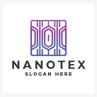 Geometric Square Tech Logo