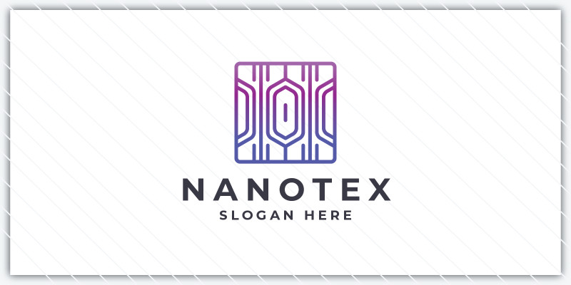 Geometric Square Tech Logo