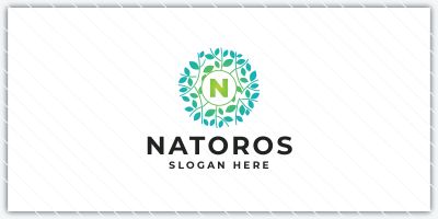 Leaf Letter N Logo