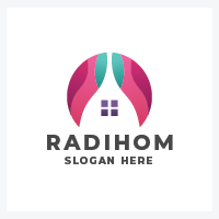 Modern Home and Real Estate Logo