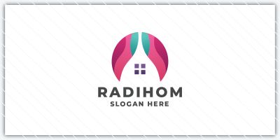 Modern Home and Real Estate Logo