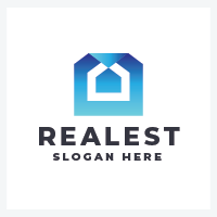Modern Real Estate and Home Logo