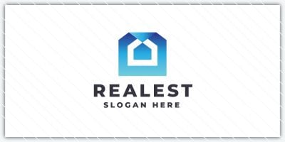 Modern Real Estate and Home Logo