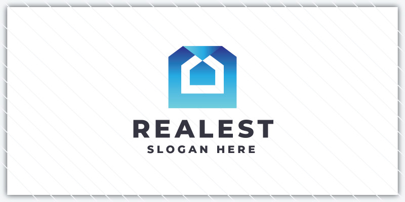 Modern Real Estate and Home Logo