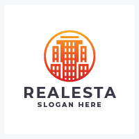Modern Real Estate Building Logo